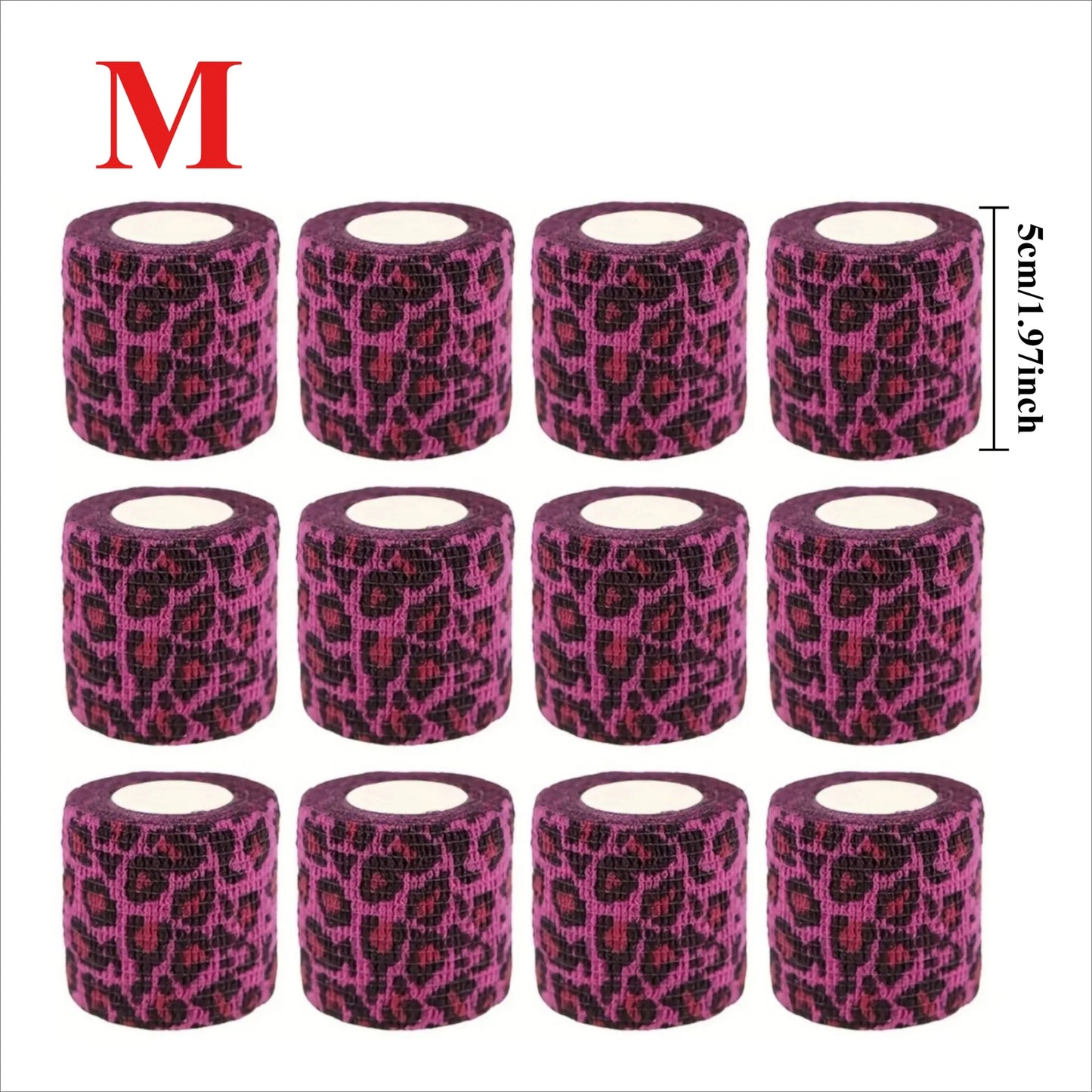 Self-Adhesive Elastic Bandage Wrap (10/12pcs) – Pet & Sport First Aid Tape for Dogs, Cats, Ankle & Joint Support