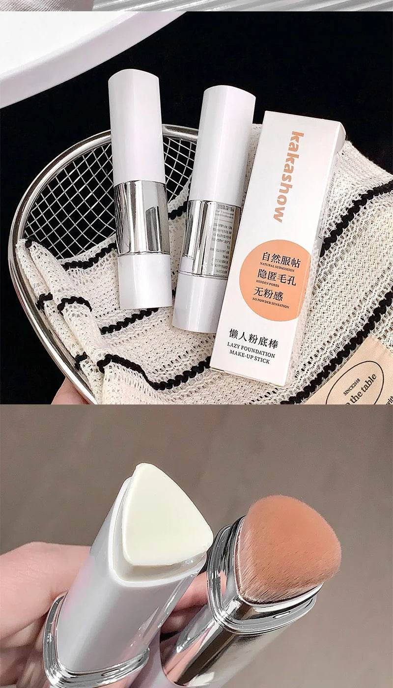 Matte Foundation Stick – Long-Lasting Concealer & Moisturizing Makeup Base (Sweat-Resistant)