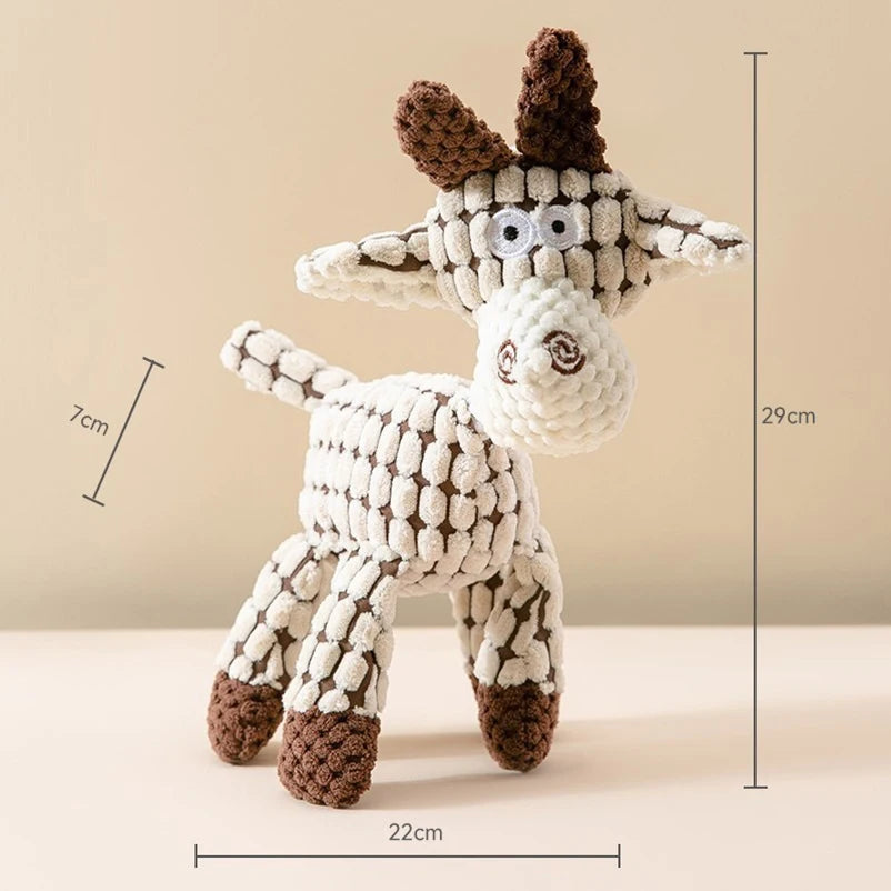 Interactive Plush Donkey Dog Toy with Sound | Cotton Rope Bite Training Pet Toy for Dogs & Cats | Durable Chew & Play Toy