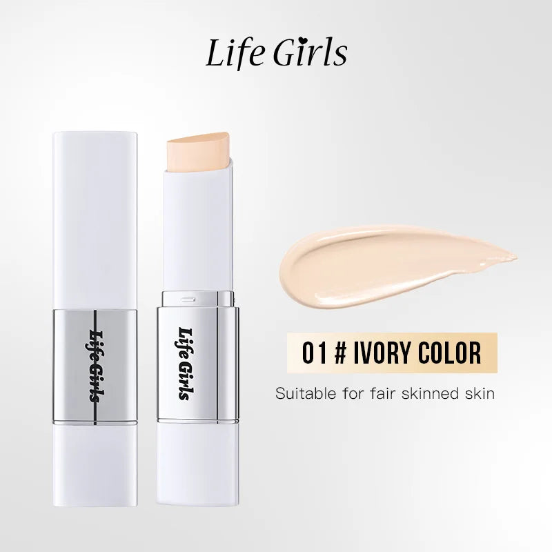 Matte Foundation Stick – Long-Lasting Concealer & Moisturizing Makeup Base (Sweat-Resistant)