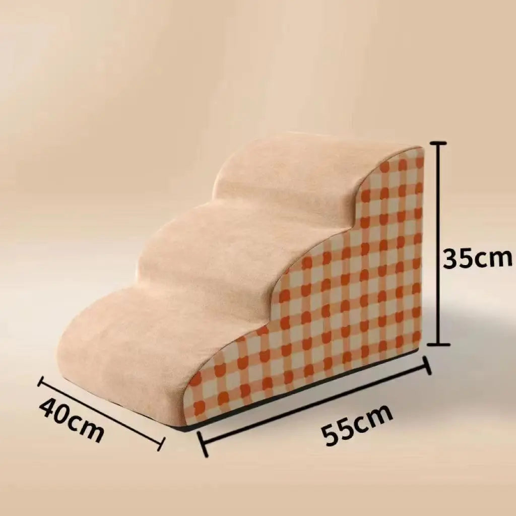 Dog Stairs & Ramp – High Density Foam Pet Steps for Bed & Sofa, Non-Slip Ladder for Small & Senior Dogs