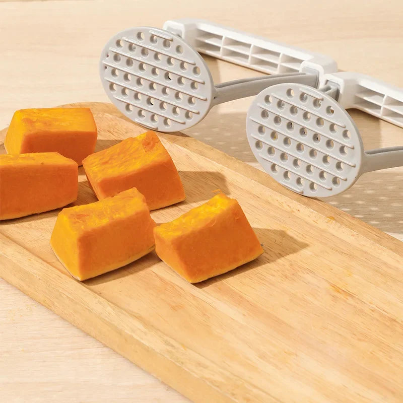 Manual Potato Masher & Ricer – Durable Kitchen Vegetable Masher with Non-Slip Handle