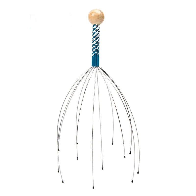 Octopus Head Massager – Stainless Steel Scalp Massager for Deep Relaxation & Stress Relief | Lightweight & Portable