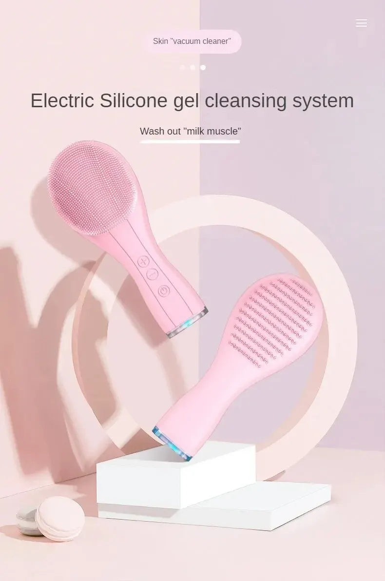 Silicone Facial Cleansing Brush – USB Rechargeable & Waterproof