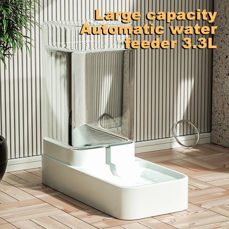 Automatic Cat Feeder & Water Dispenser – Gravity-Based Dual Food & Water Station for Pets