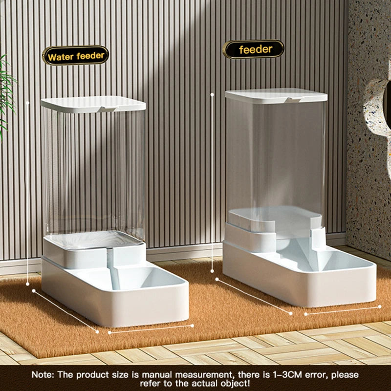 Automatic Cat Feeder & Water Dispenser – Gravity-Based Dual Food & Water Station for Pets