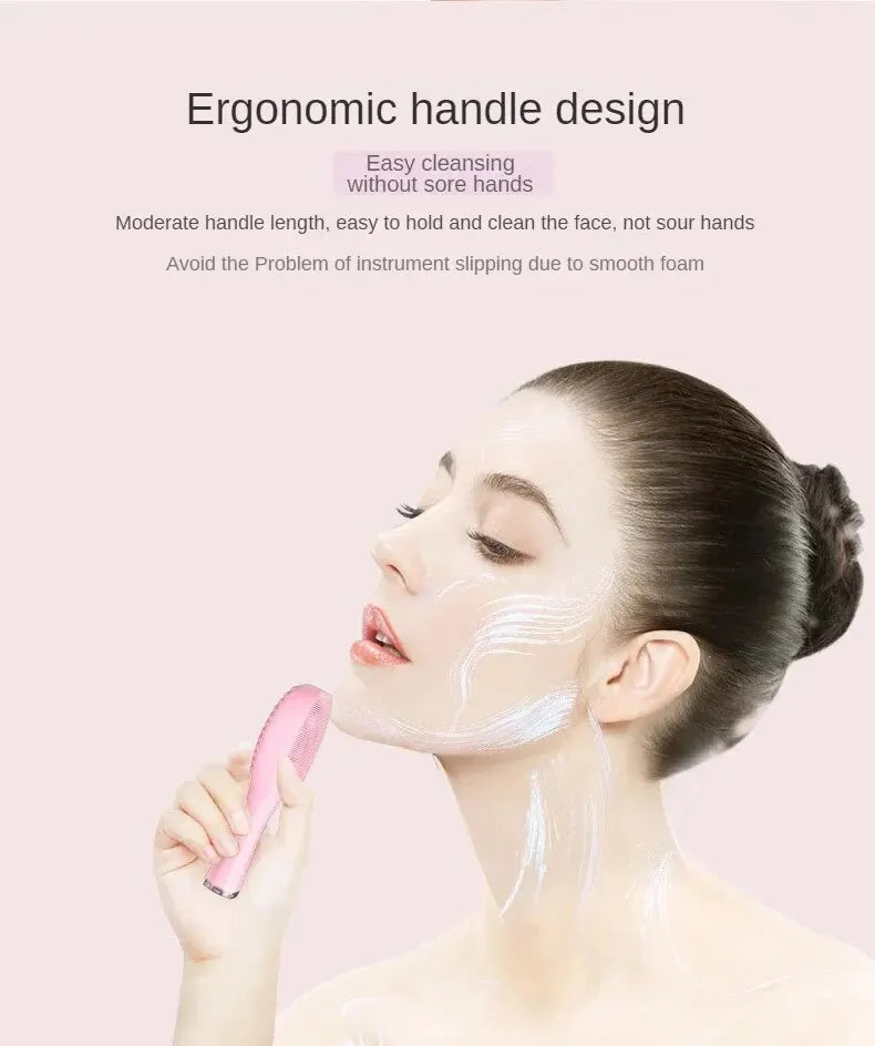 Silicone Facial Cleansing Brush – USB Rechargeable & Waterproof