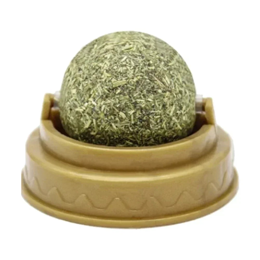 Rotating Catnip Ball Toys for Cats (1–10 Pack) – Edible Natural Cat Mint, Teeth Cleaning & Interactive Chasing Toy