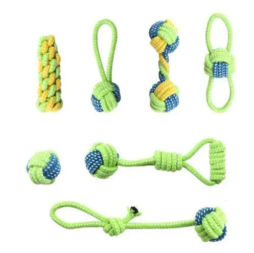 Interactive Cotton Rope Dog Toy – Chew Ball & Teeth Cleaning Toy for Small & Large Dogs