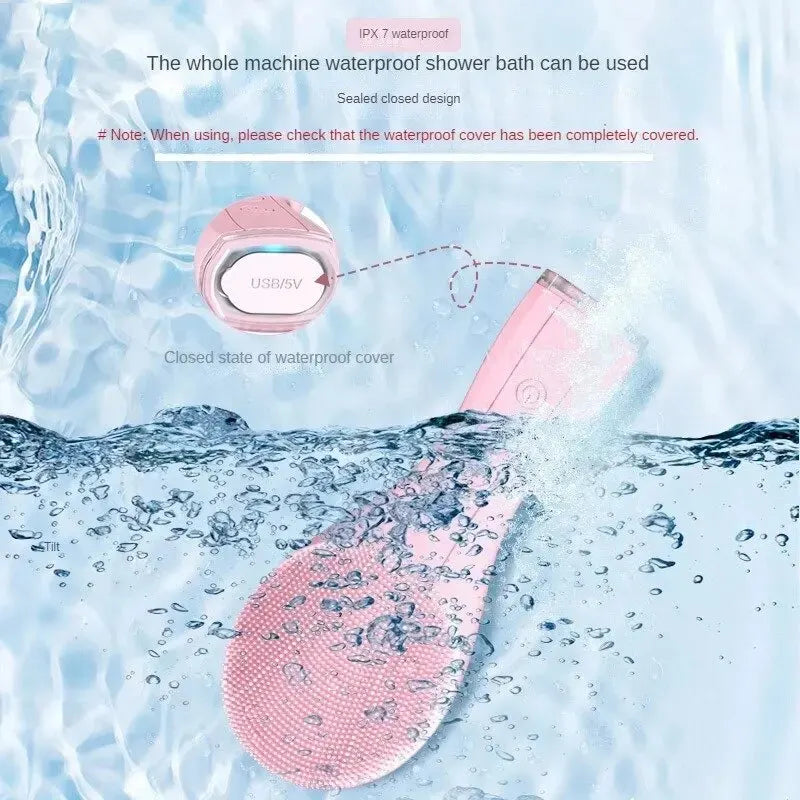 Silicone Facial Cleansing Brush – USB Rechargeable & Waterproof