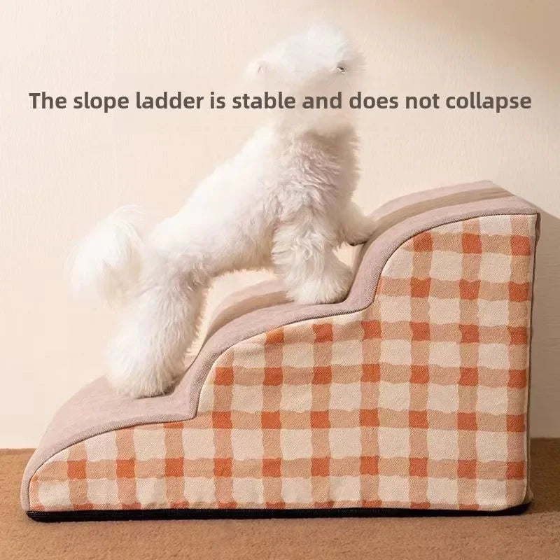 Dog Stairs & Ramp – High Density Foam Pet Steps for Bed & Sofa, Non-Slip Ladder for Small & Senior Dogs