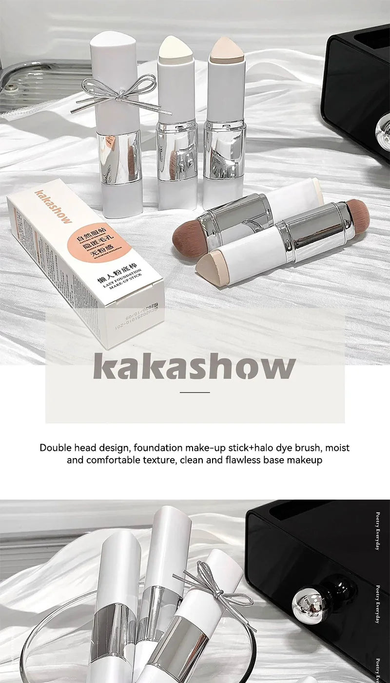 Matte Foundation Stick – Long-Lasting Concealer & Moisturizing Makeup Base (Sweat-Resistant)