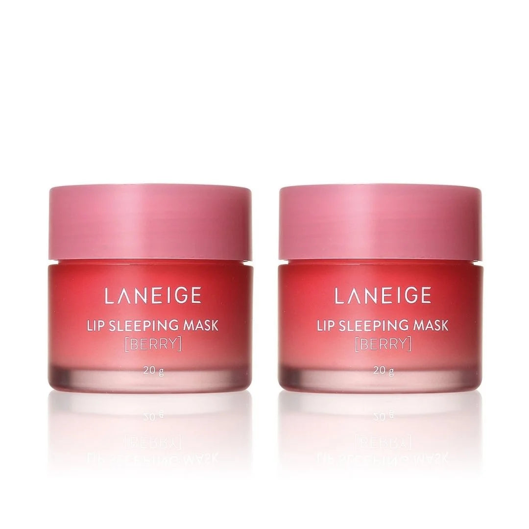 Berry Lip Sleeping Mask Set (2x20g) – Overnight Hydrating Lip Care Duo