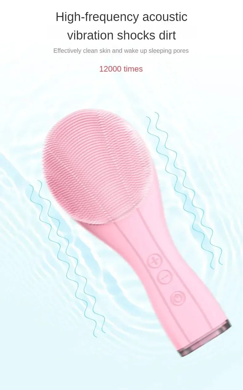 Silicone Facial Cleansing Brush – USB Rechargeable & Waterproof
