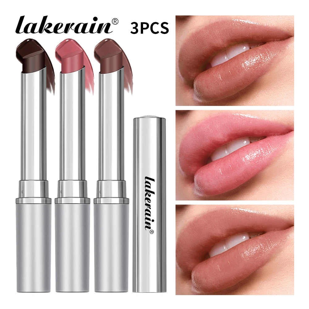Moisturizing Lipstick & Lip Plumper – Long-Lasting Hydrating Lip Gloss (Natural Shades)