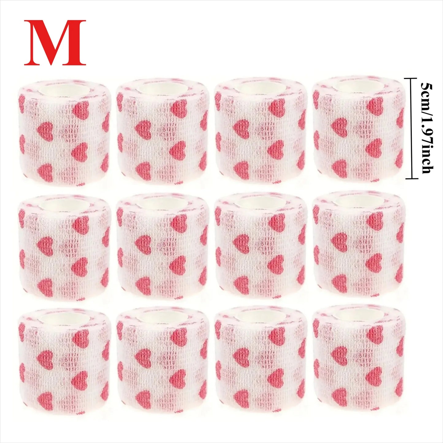 Self-Adhesive Elastic Bandage Wrap (10/12pcs) – Pet & Sport First Aid Tape for Dogs, Cats, Ankle & Joint Support