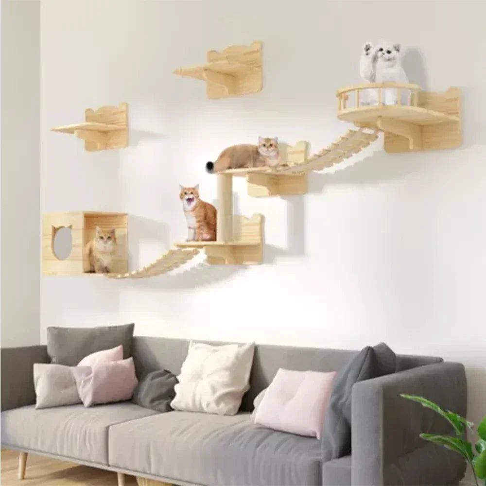 1Piece Cat Tree Cat Climbing Rope for Cat Scratching Claw Grinding tool 150CM- Thick Sisal Rope for Cat Playing and Excising