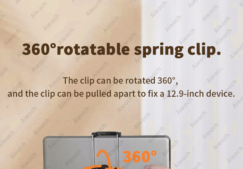 Flexible Lazy Arm Tablet & Phone Holder – Universal 360° Aluminum Mount