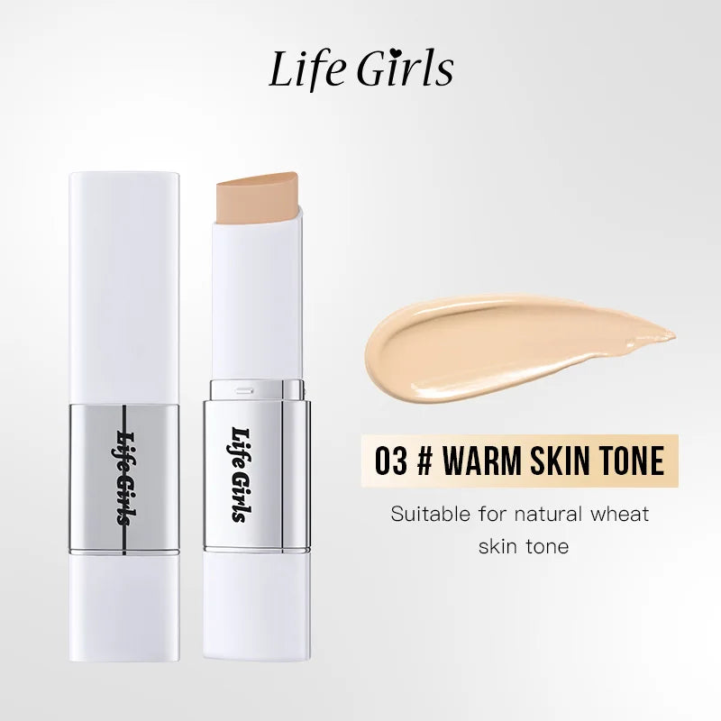 Matte Foundation Stick – Long-Lasting Concealer & Moisturizing Makeup Base (Sweat-Resistant)
