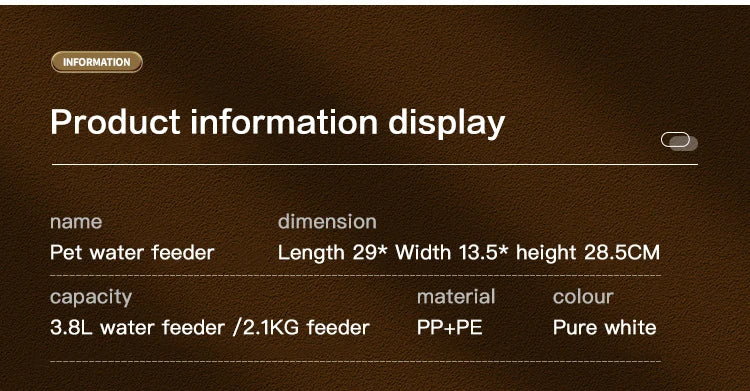 Automatic Cat Feeder & Water Dispenser – Gravity-Based Dual Food & Water Station for Pets