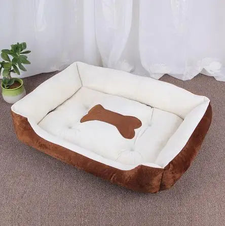 Calming Plush Pet Bed – Deep Sleep Comfort for Dogs & Cats