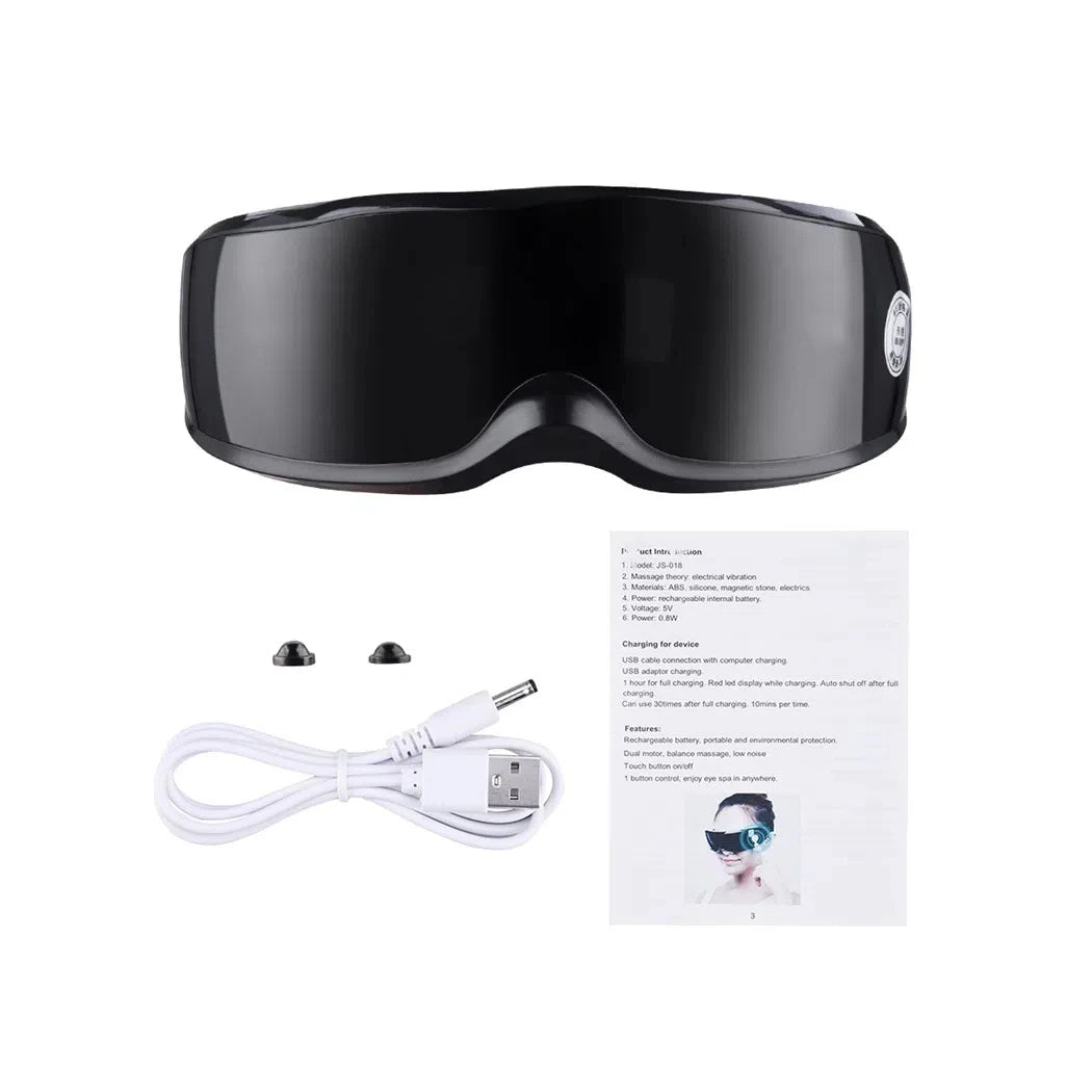 Smart Eye Massager – 9 Modes Vibration & Magnetic Therapy for Eye Fatigue Relief