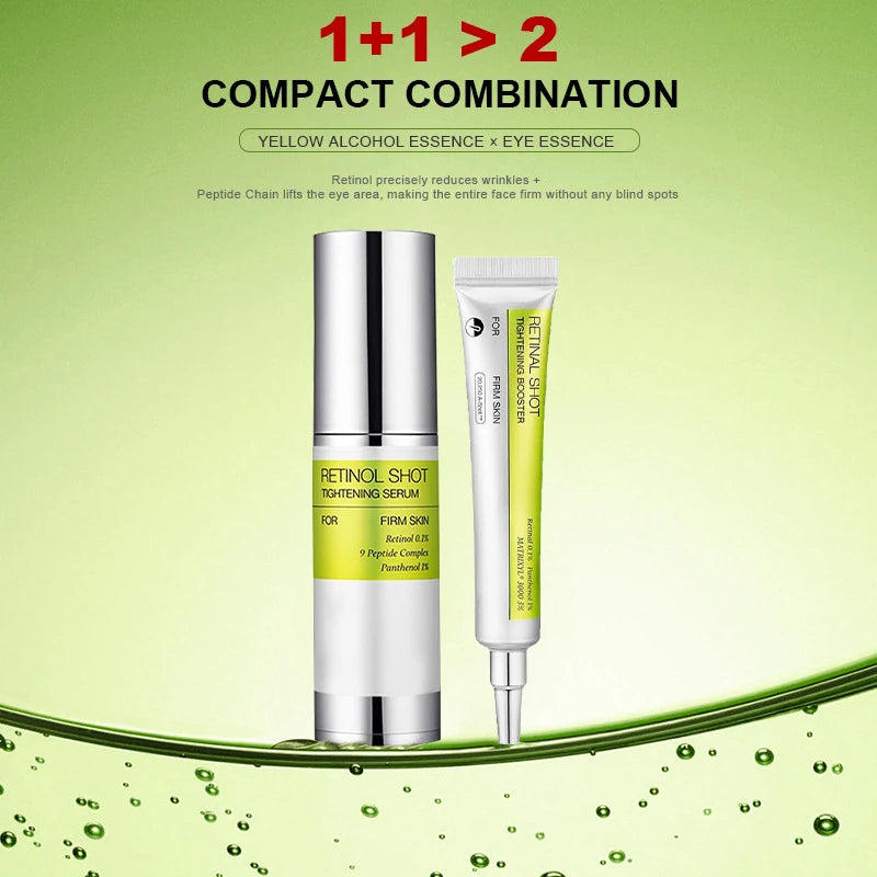 Retinol Face & Eye Care Set – Firming Serum & Eye Cream for Hydration & Smoother Skin