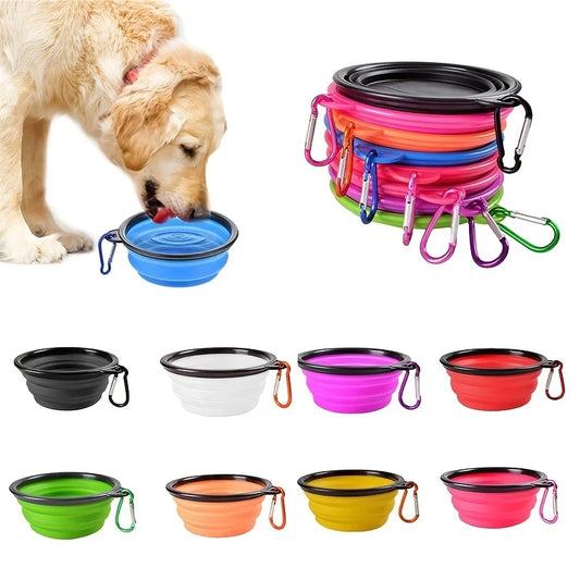 Portable Collapsible Pet Bowl – Silicone Travel Food & Water Bowl for Dogs & Cats
