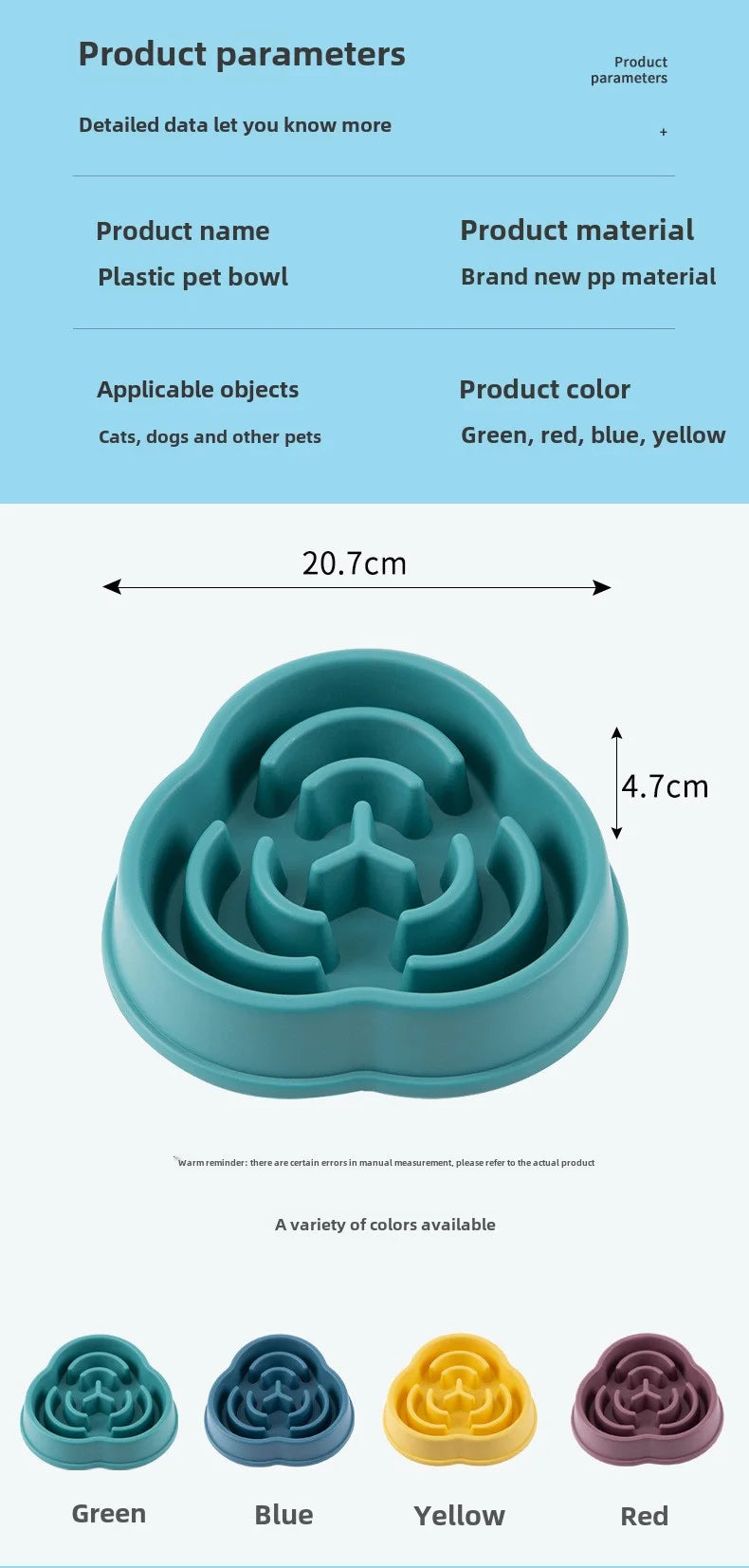 Slow Feeder Dog Bowl – Anti-Choking Cloud Design Bowl for Healthy Eating & Digestion