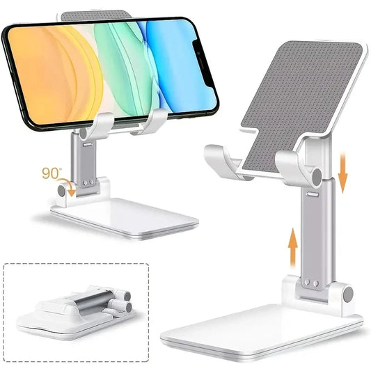 Adjustable Phone & Tablet Stand – Universal Desktop Holder for iPhone, Android & Tablets