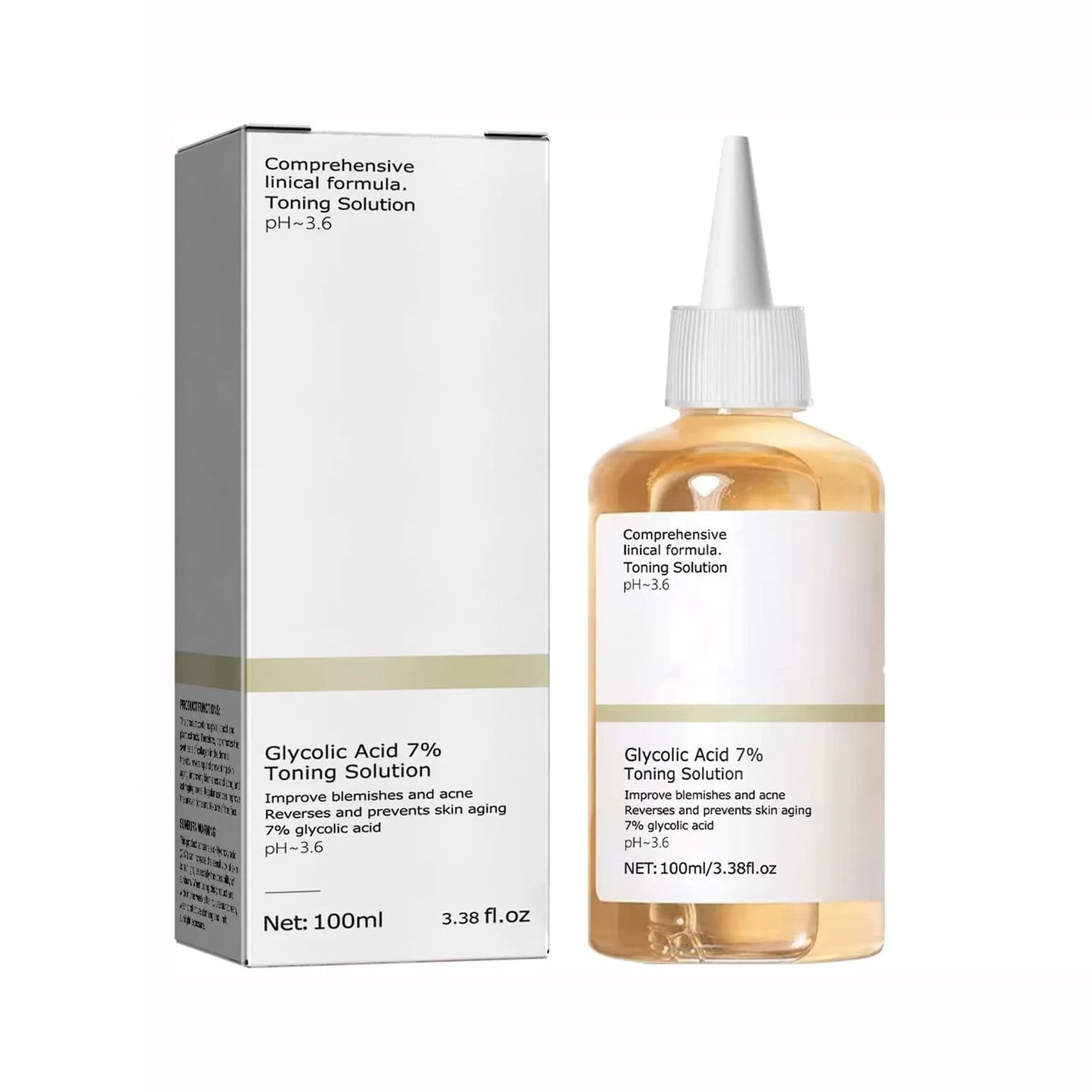 Glycolic Acid 7% Toning Solution – Exfoliating Face Toner for Smoother & Brighter Skin (100ml)