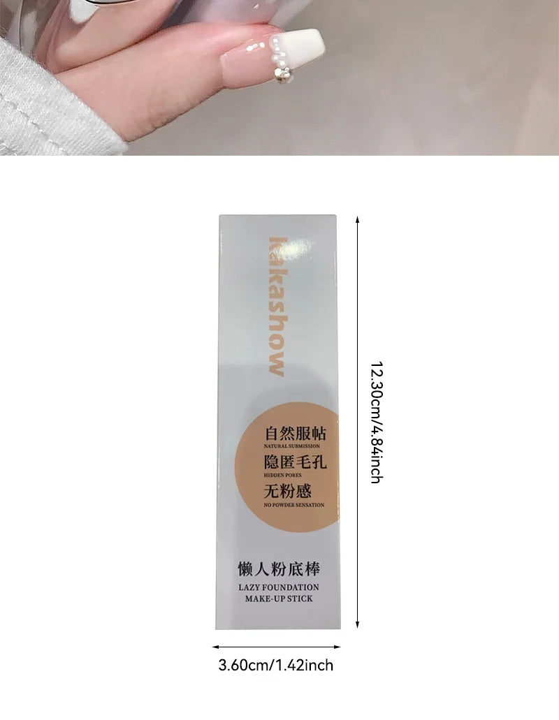Matte Foundation Stick – Long-Lasting Concealer & Moisturizing Makeup Base (Sweat-Resistant)