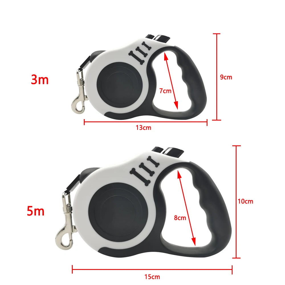 Automatic Retractable Dog Leash – 5M Nylon Pet Walking Rope