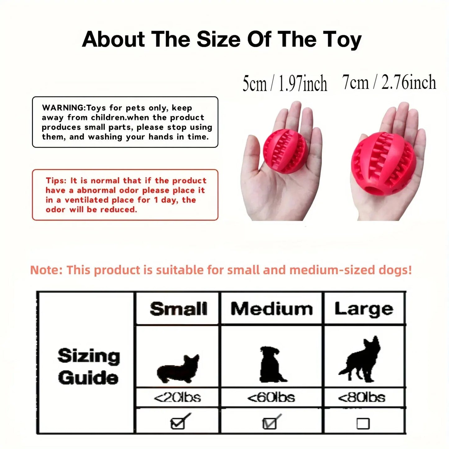 Interactive Dog Treat Ball – Bite Resistant Chew Toy & Food Dispenser for Dogs & Puppies