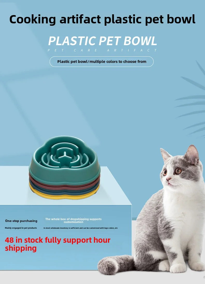 Slow Feeder Dog Bowl – Anti-Choking Cloud Design Bowl for Healthy Eating & Digestion