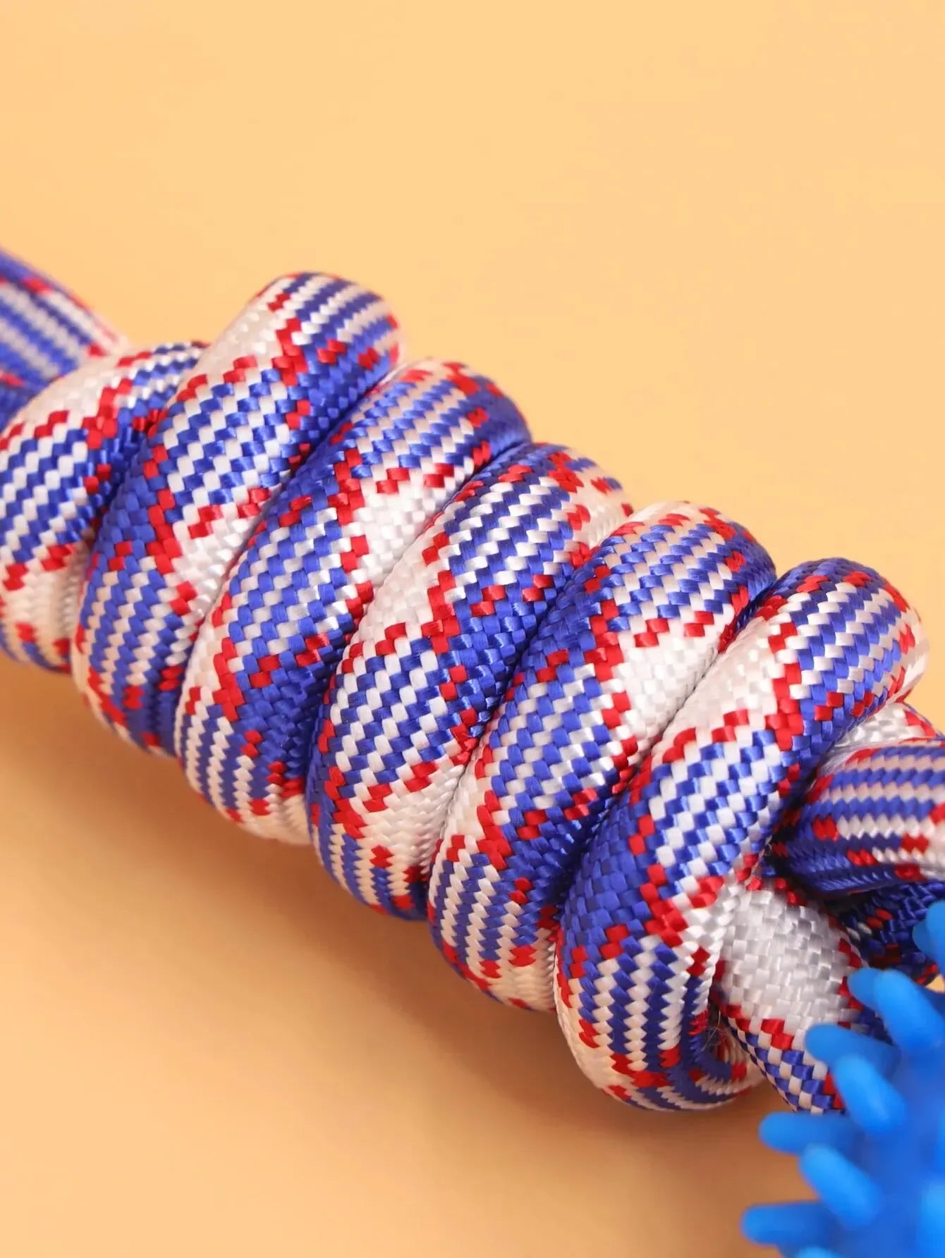 Durable Chew-Resistant Dog Rope Toy – Interactive Colorful Knot Rubber Tug Toy for Dogs