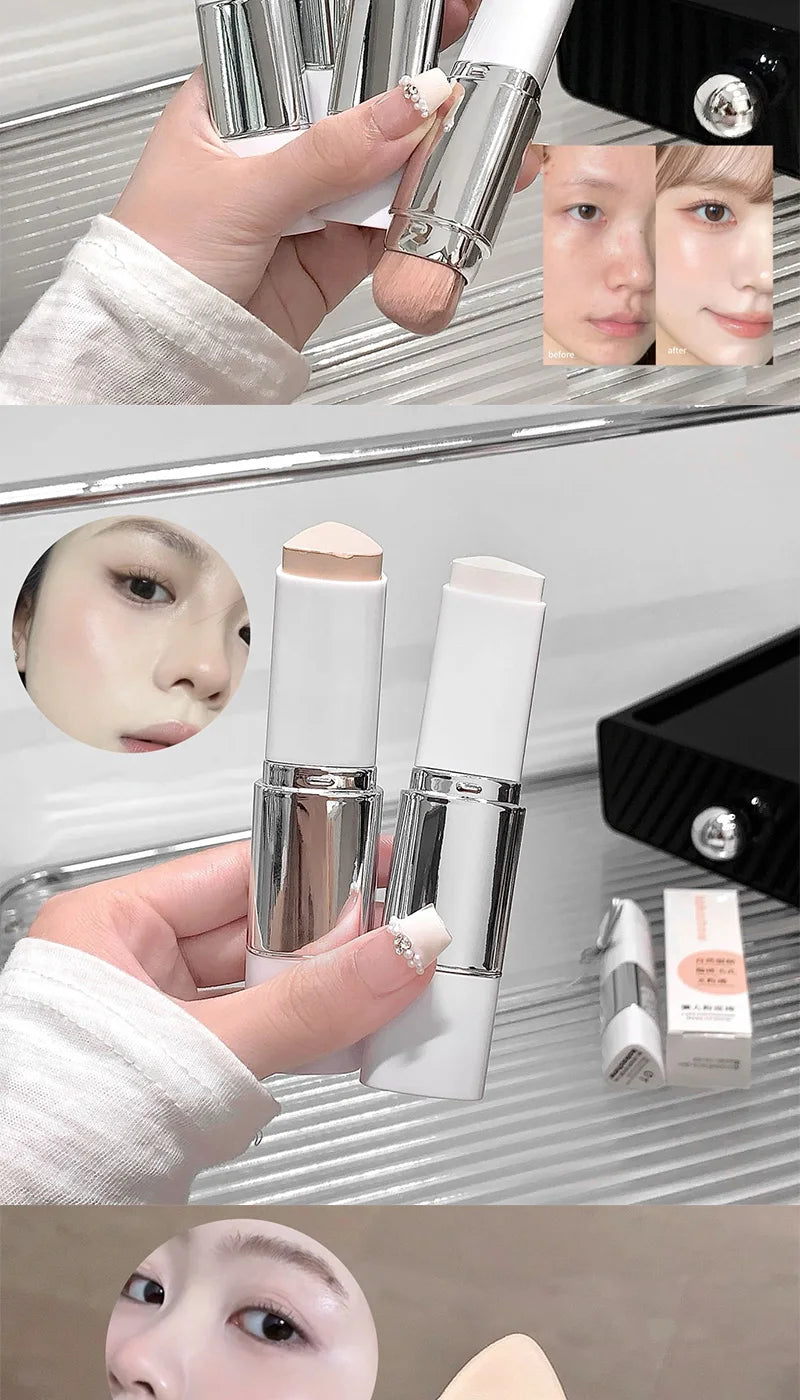 Matte Foundation Stick – Long-Lasting Concealer & Moisturizing Makeup Base (Sweat-Resistant)