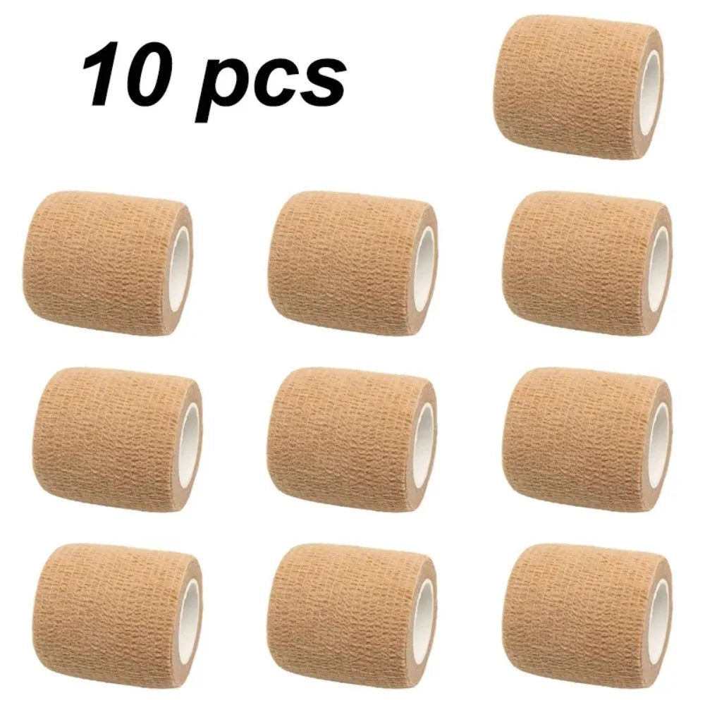 Self-Adhesive Elastic Bandage Wrap (10/12pcs) – Pet & Sport First Aid Tape for Dogs, Cats, Ankle & Joint Support