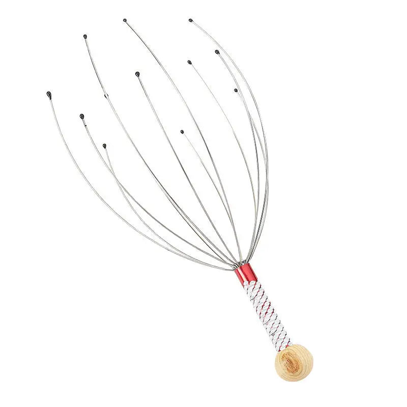 Octopus Head Massager – Stainless Steel Scalp Massager for Deep Relaxation & Stress Relief | Lightweight & Portable