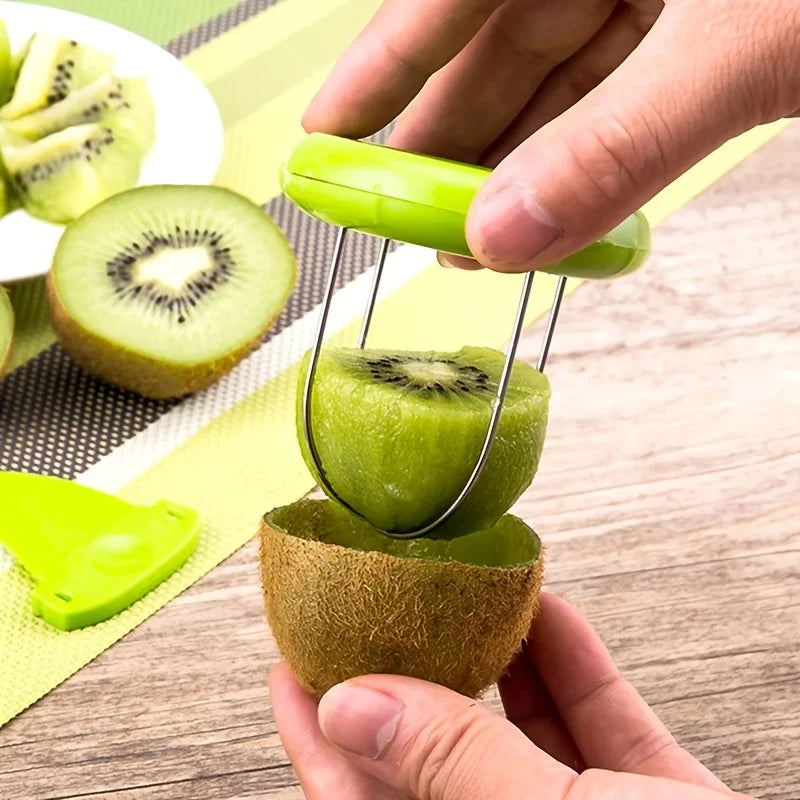 Kiwi Fruit Slicer & Spoon Tool – Easy Kiwi Peeler & Cutter
