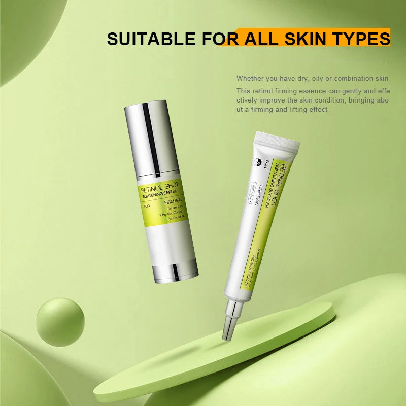 Retinol Face & Eye Care Set – Firming Serum & Eye Cream for Hydration & Smoother Skin